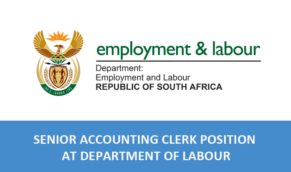 SENIOR ACCOUNTING CLERK POSITION at the DEPARTMENT OF LABOUR