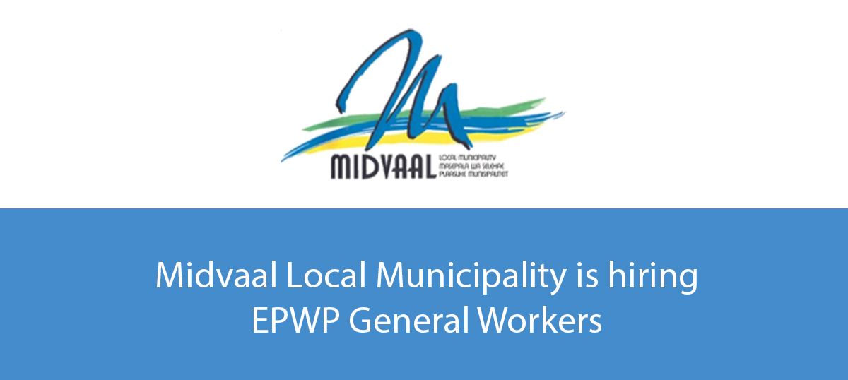 EPWP General Workers For Various Vacancies Apply Now