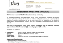 City of Johannesburg Internships for 2024-2025: Your Comprehensive Guide