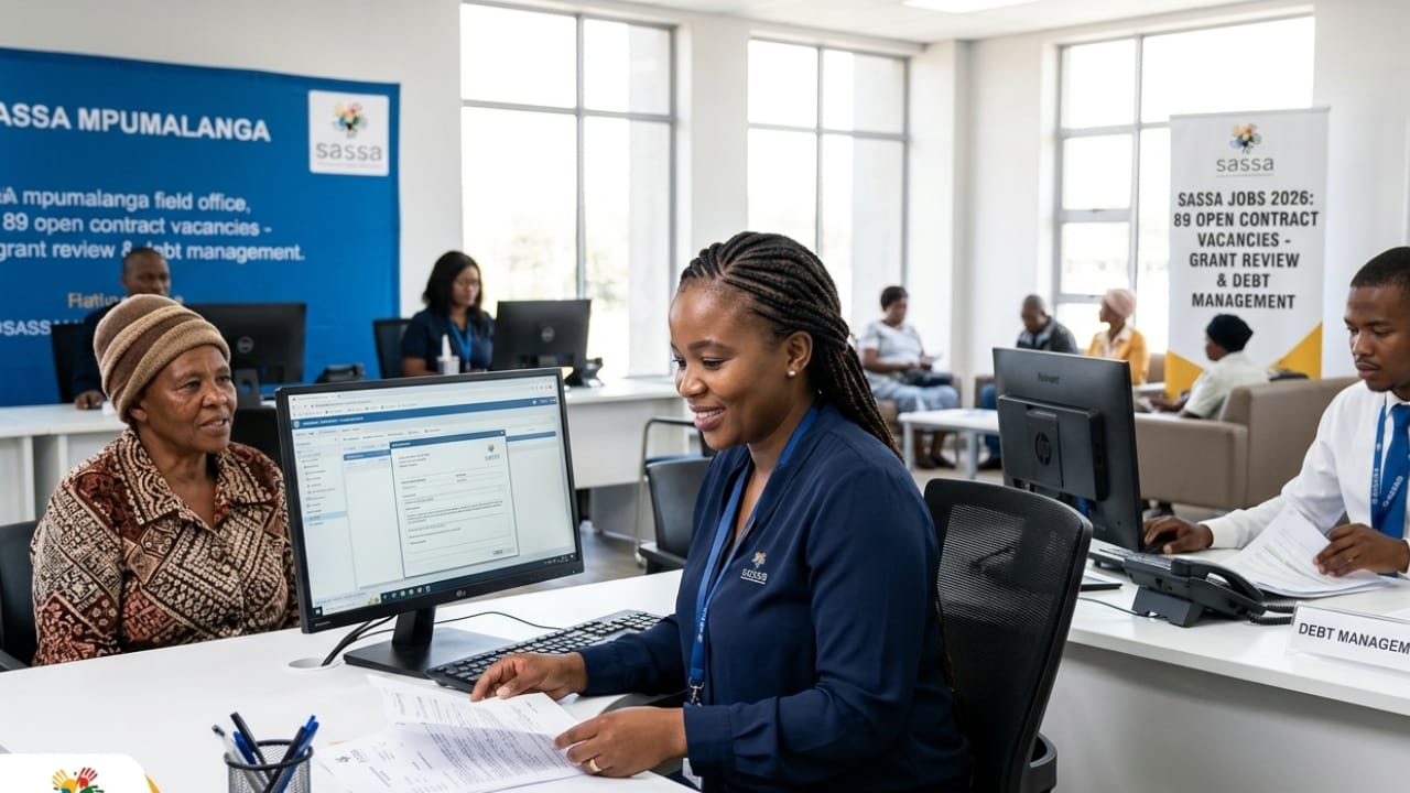 SASSA Mpumalanga contract jobs 2026