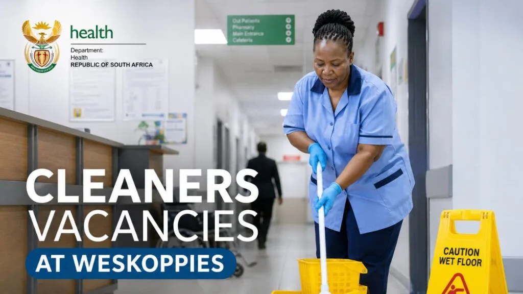 Cleaners Vacancies at Weskoppies